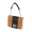 Flap O bag pocket simil pelle nappa fascia stampa snake Biscotto nero
