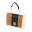 Flap O bag glam Simil pelle nappa fascia stampa snake Biscotto nero