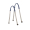 Doppia catena T Blu navy argento maniglie
