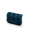 Flap O bag glam Ecopelliccia laseratura pied de poule Blu navy ottanio