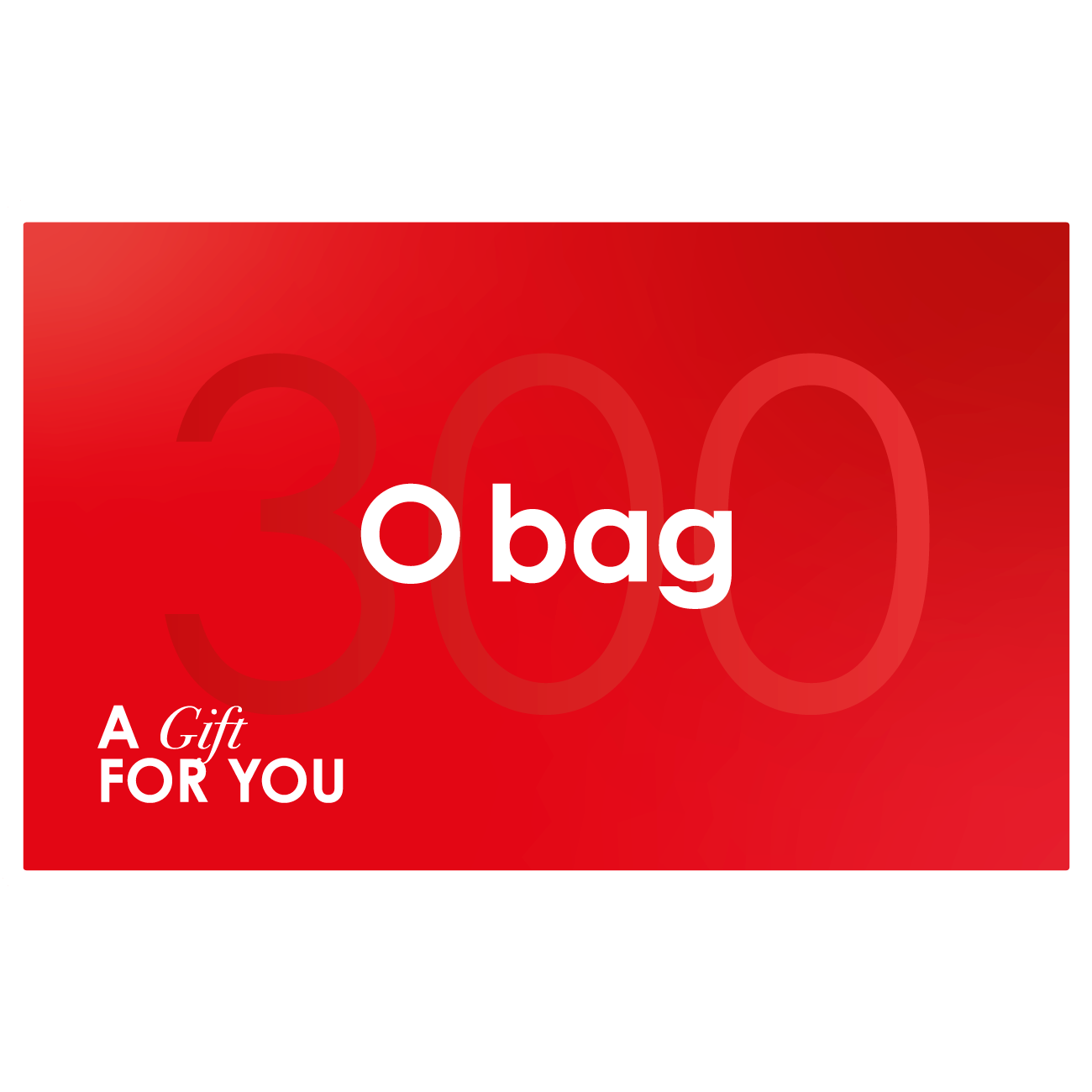 O bag Dárek pro vás 300 PLN dárková karta