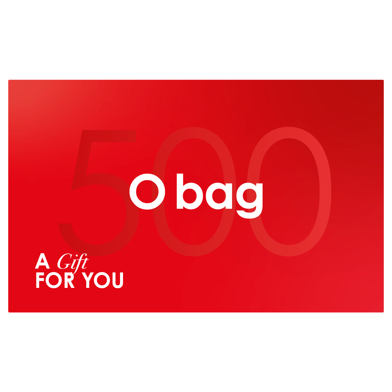 O bag Dárek pro vás 500 PLN dárková karta
