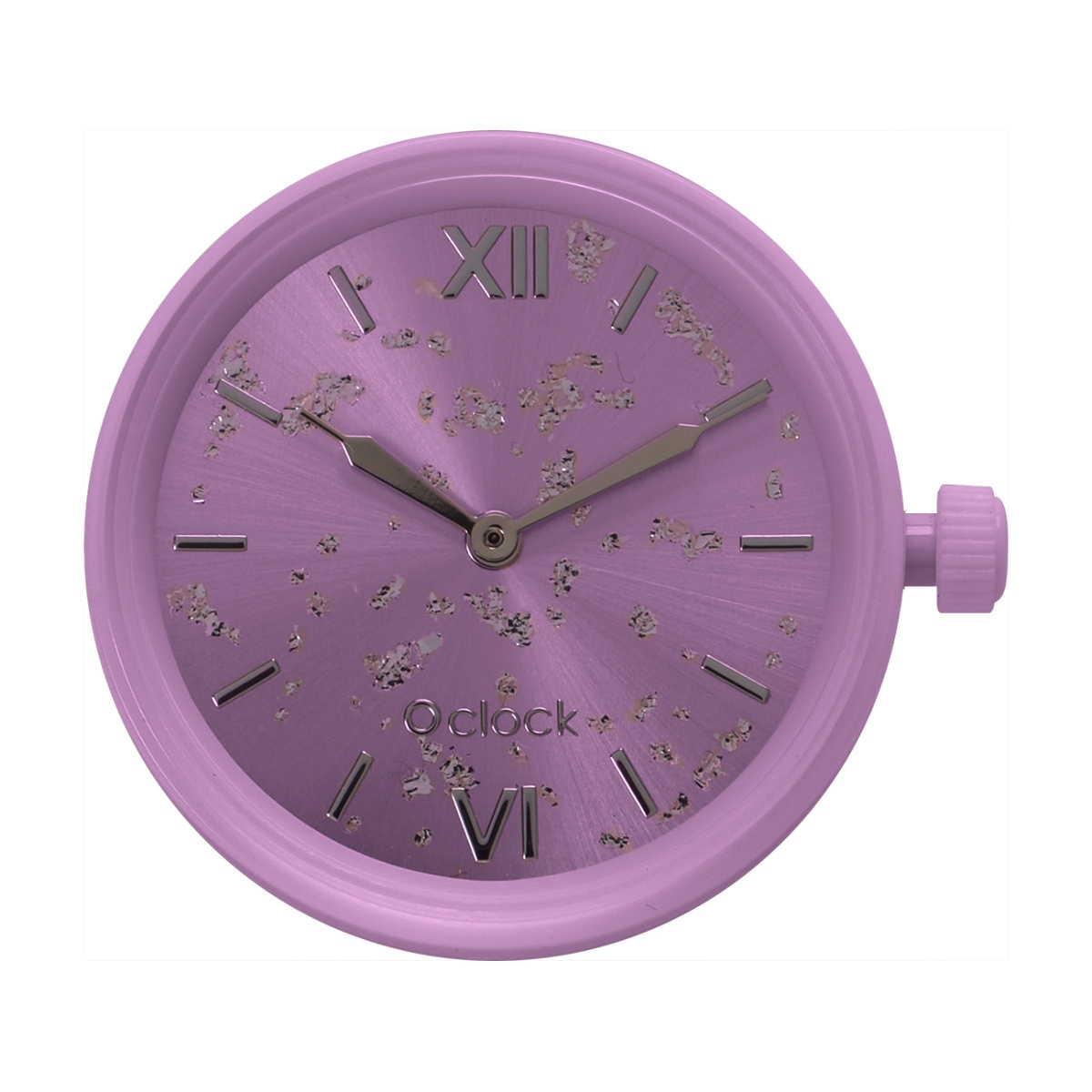 O clock Stříbrný list Valeriana hodinový strojek