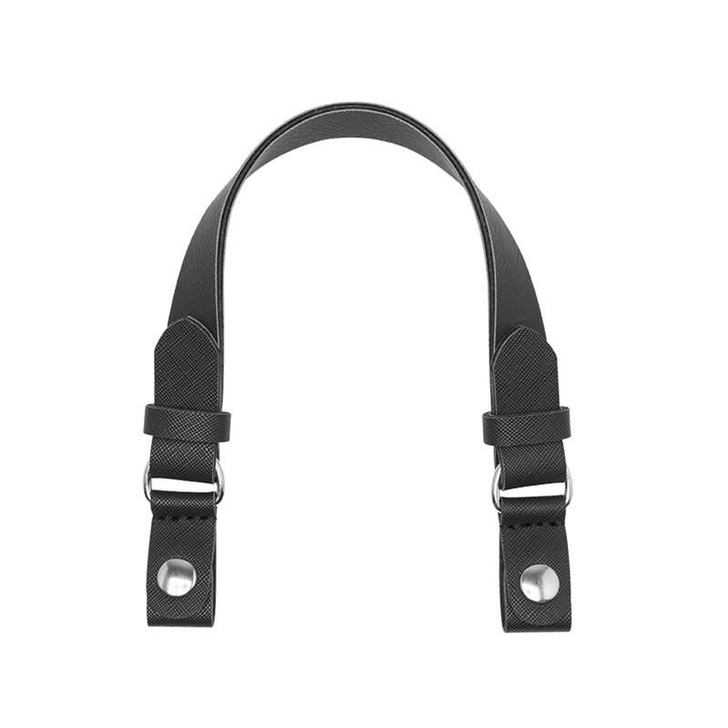 Krátká rukojeť Eco pelle piatto + Clip saffiano Nero