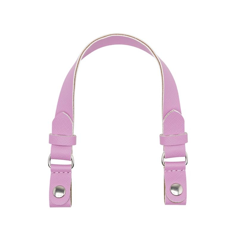 Krátká rukojeť Eco pelle piatto + Clip saffiano Rosa