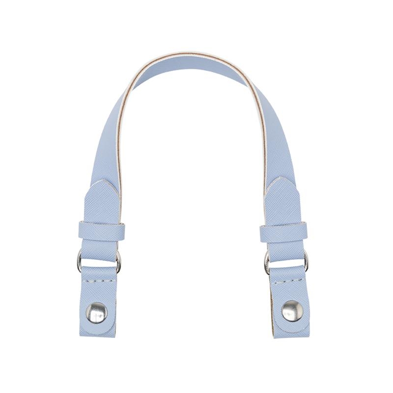 Eco pelle piatto short handle + Clip saffiano Lilla grigio