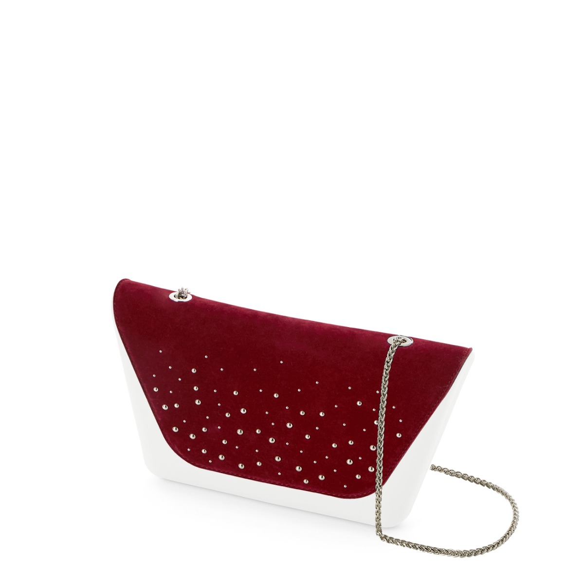 Flap O bag sheen Mikrovlákno borchiette Bordeaux