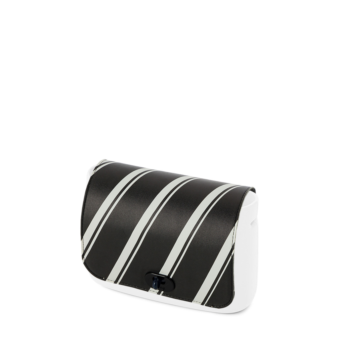 O taška s klopou Ecopelle active stripes Nero