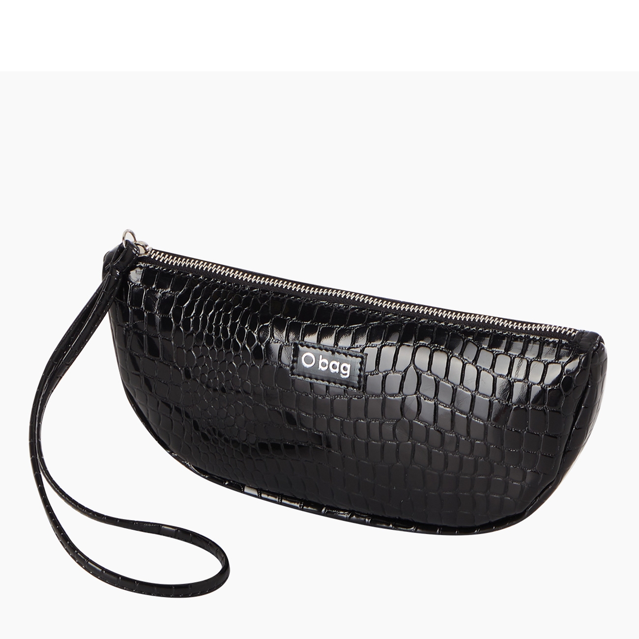 Kabelka O bag Lips mirror cocco print Nero