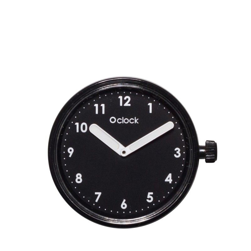 O clock Numbers Nero hodinový strojek