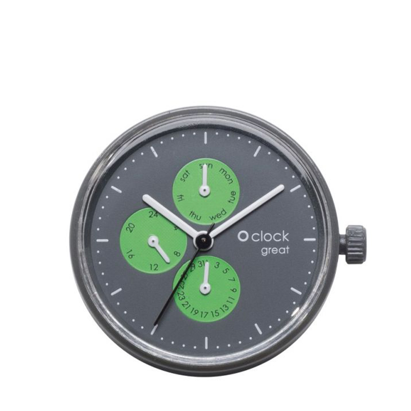 Hodinkový mechanismus O clock great Date generico Fluo verde