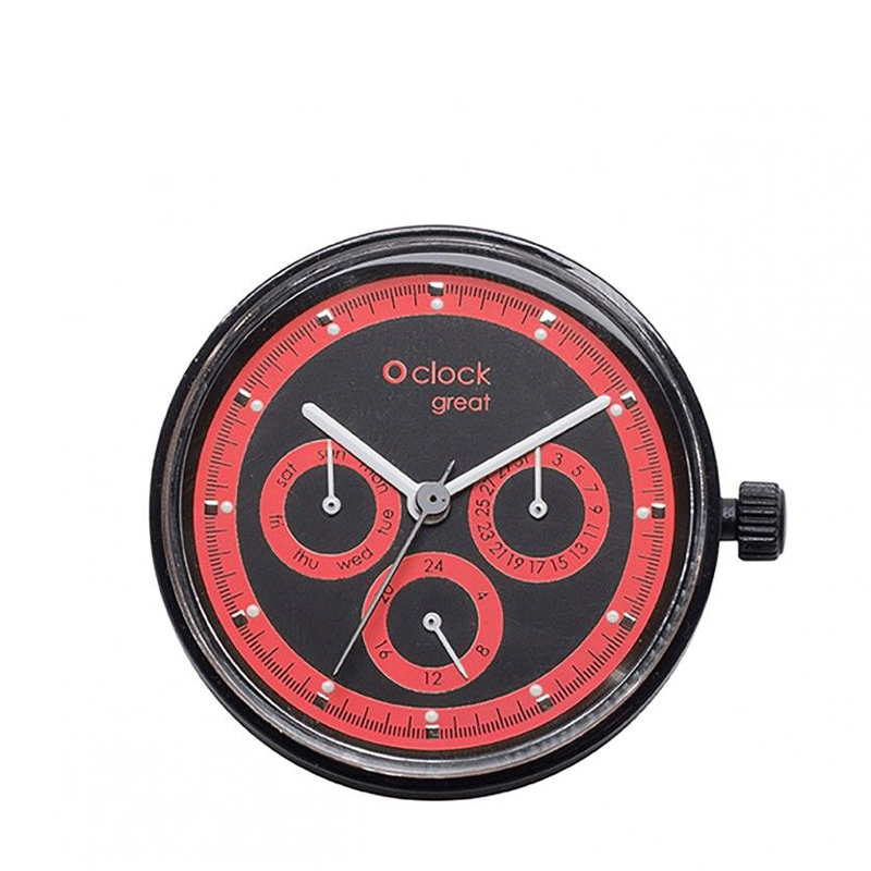 Hodinový mechanismus O clock great Racing Fluo corallo