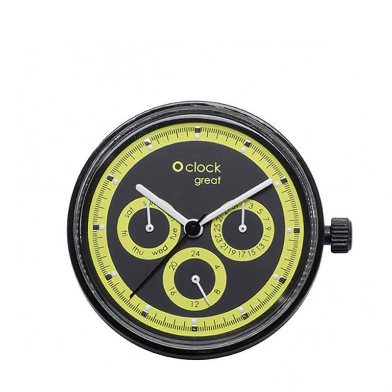 Hodinový mechanismus O clock great Racing Fluo lime