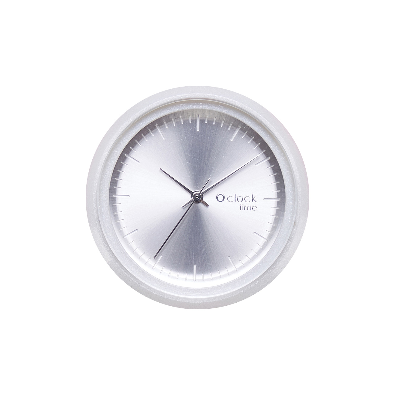 Hodinkový mechanismus O clock Time satin perlato Bianco