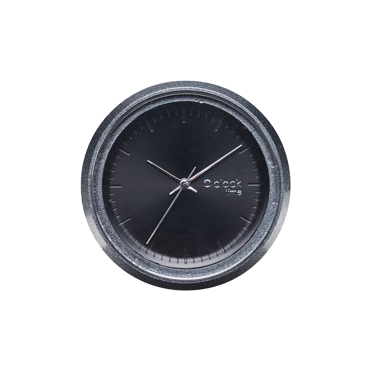 Hodinkový mechanismus O clock Time satin perlato Nero