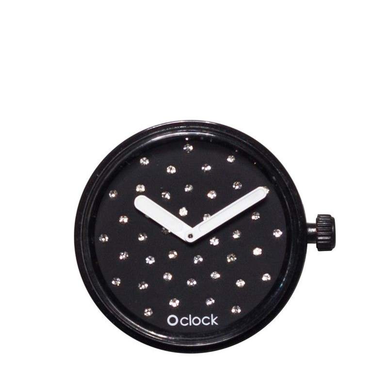 Hodinový strojek O clock Cristal Nero