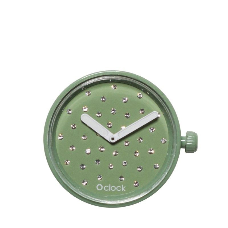 Hodinový strojek O clock Cristal Pistacchio