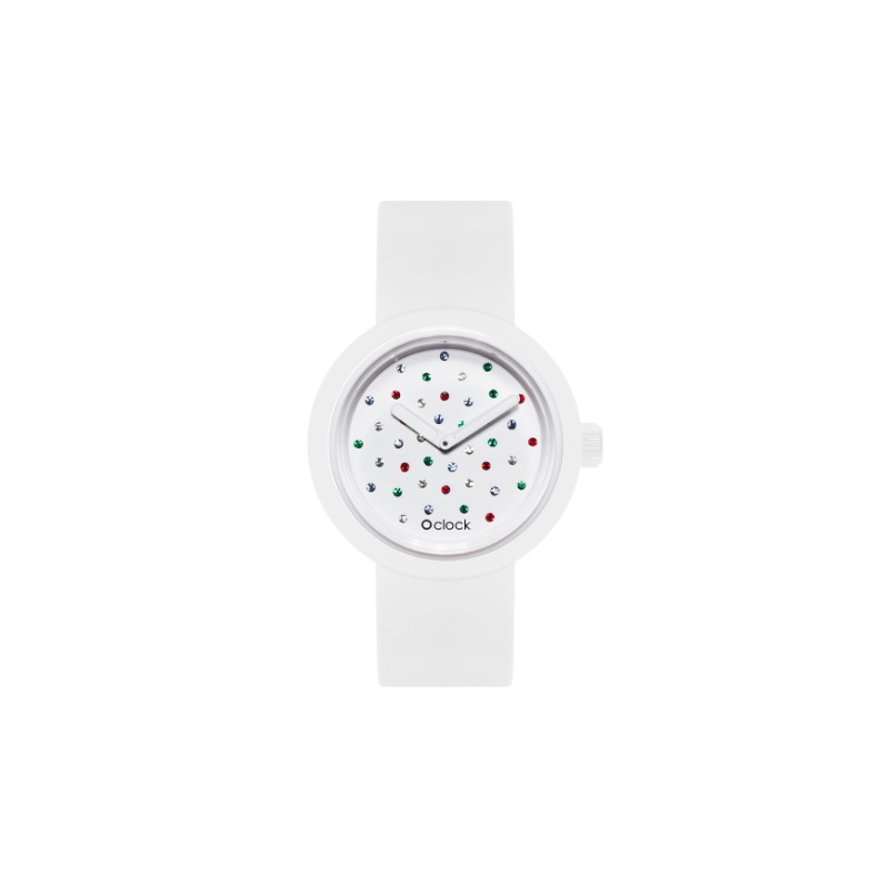 Hodinky O clock Bianco