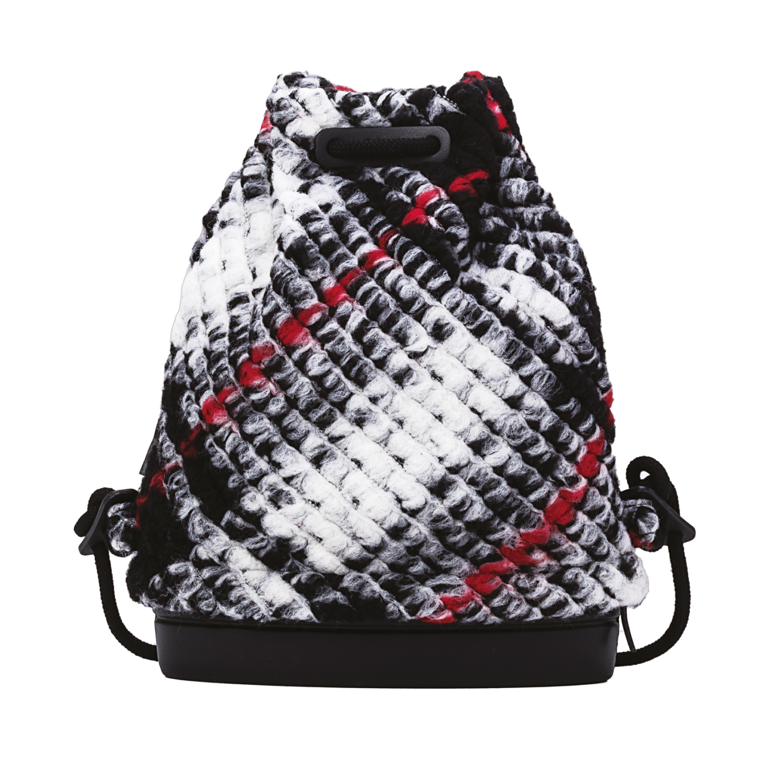 Batoh O bag 50 soft Maxi check Bianco nero