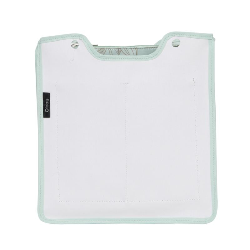 O bag square Stampa cocoa Turchese organizér