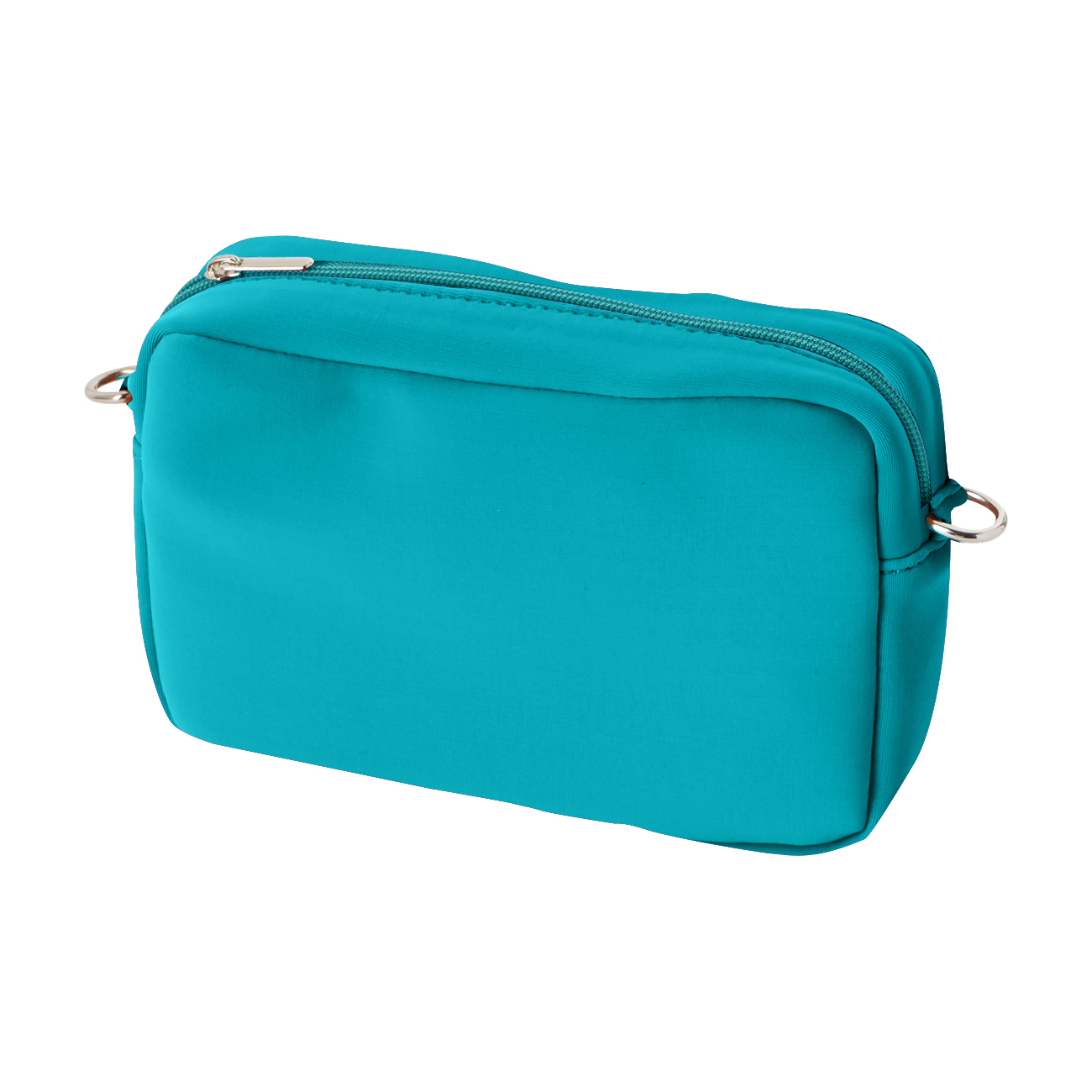 Organizer O bag glam tessuto Lycra Blue grass