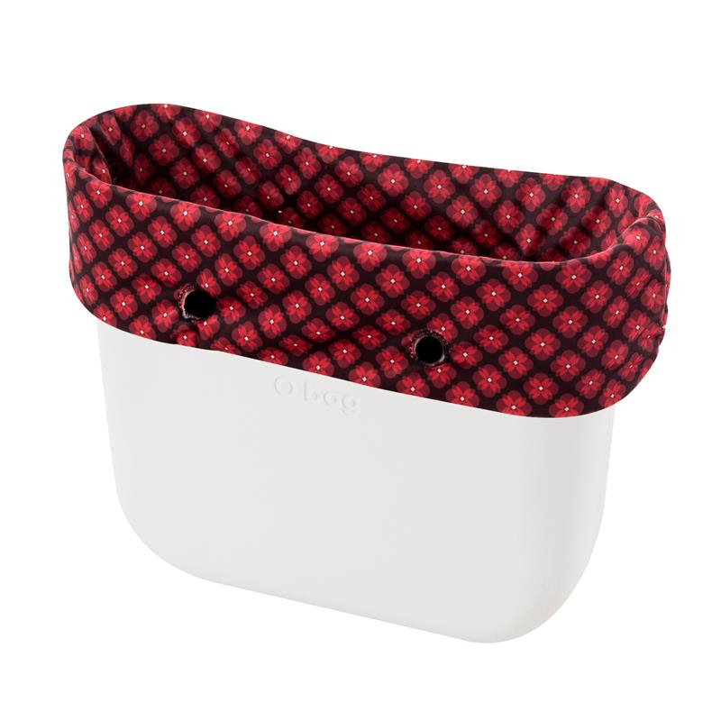 Čelenka O taška standard Retro geometrické květiny Bordeaux nero