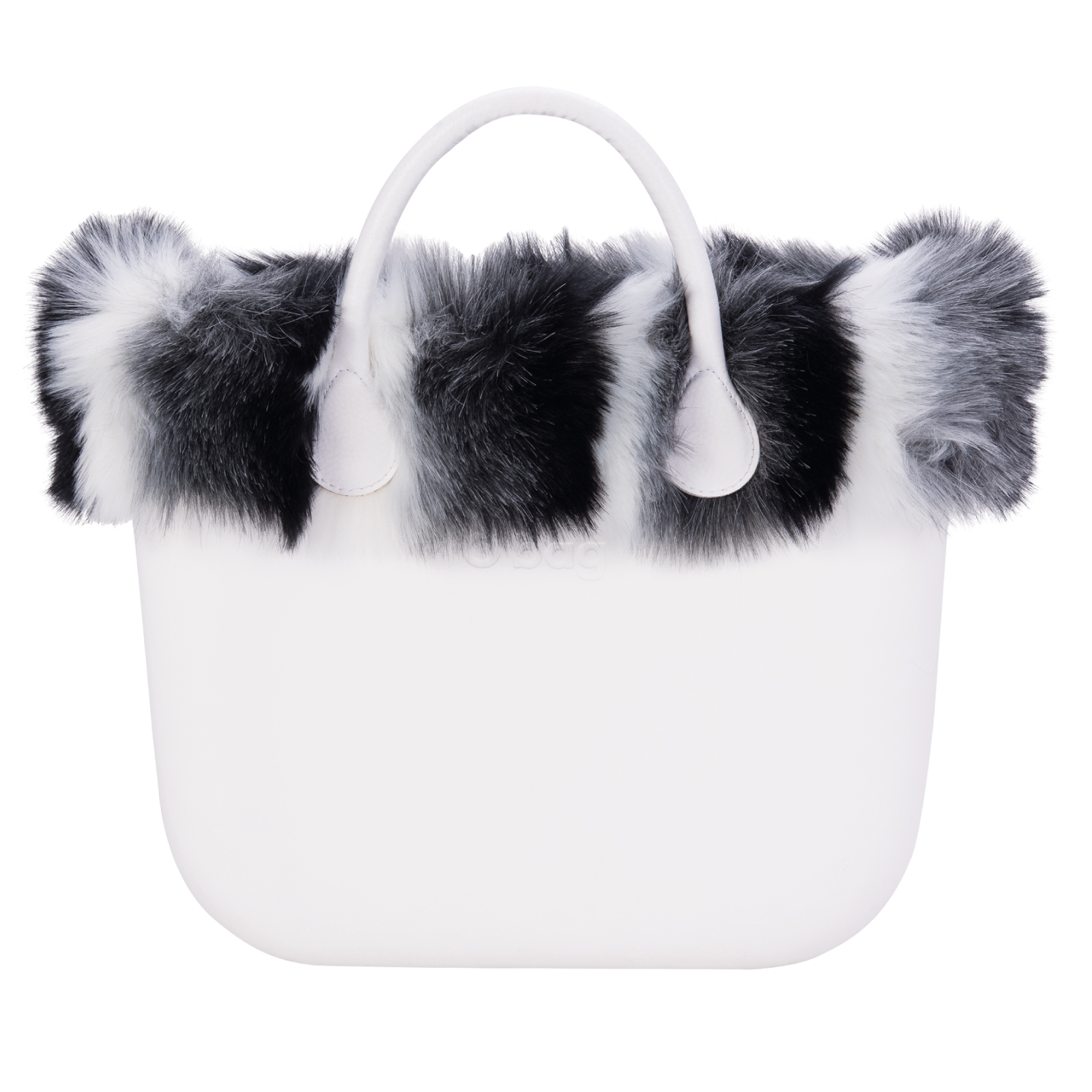 O bag standard Volpetta Bianco nero