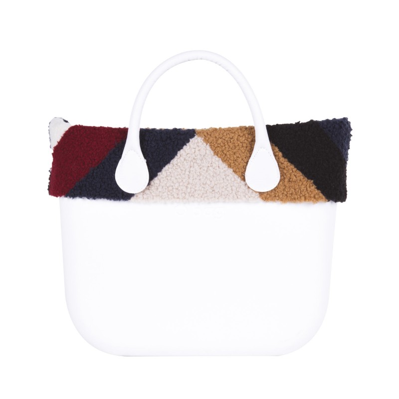 O bag standard band Montone spigato Blu