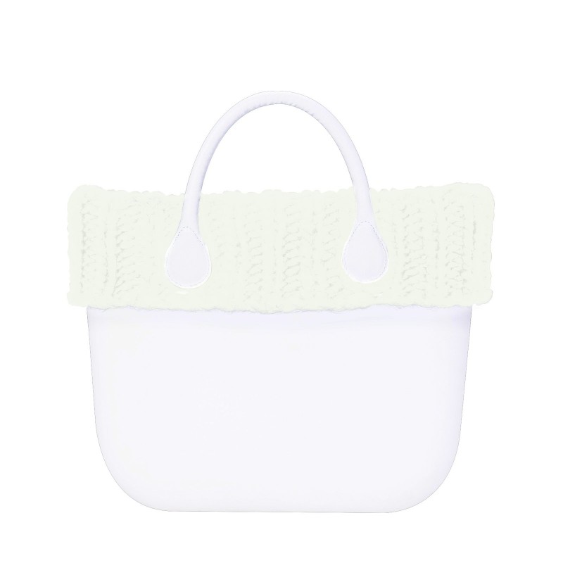 O bag standard band Lana maxi treccia Latte