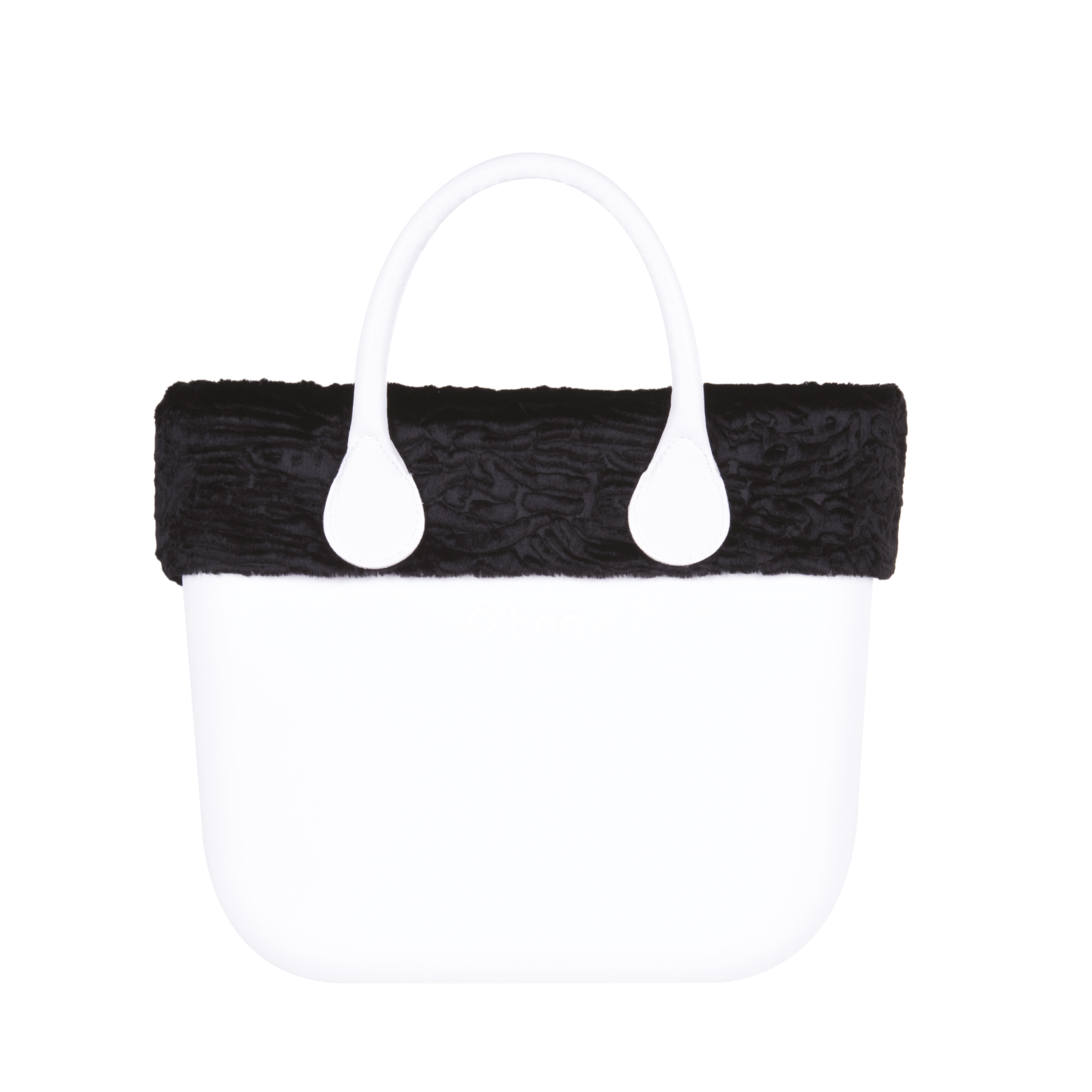O bag mini Astrakan Nero čelenka