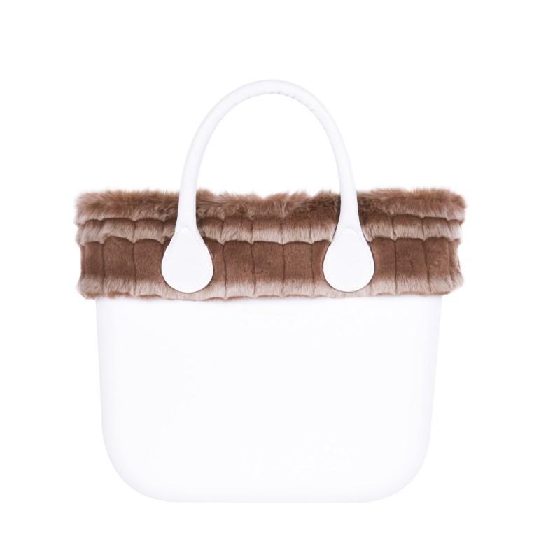 O bag mini Lapin laserato Tortora čelenka