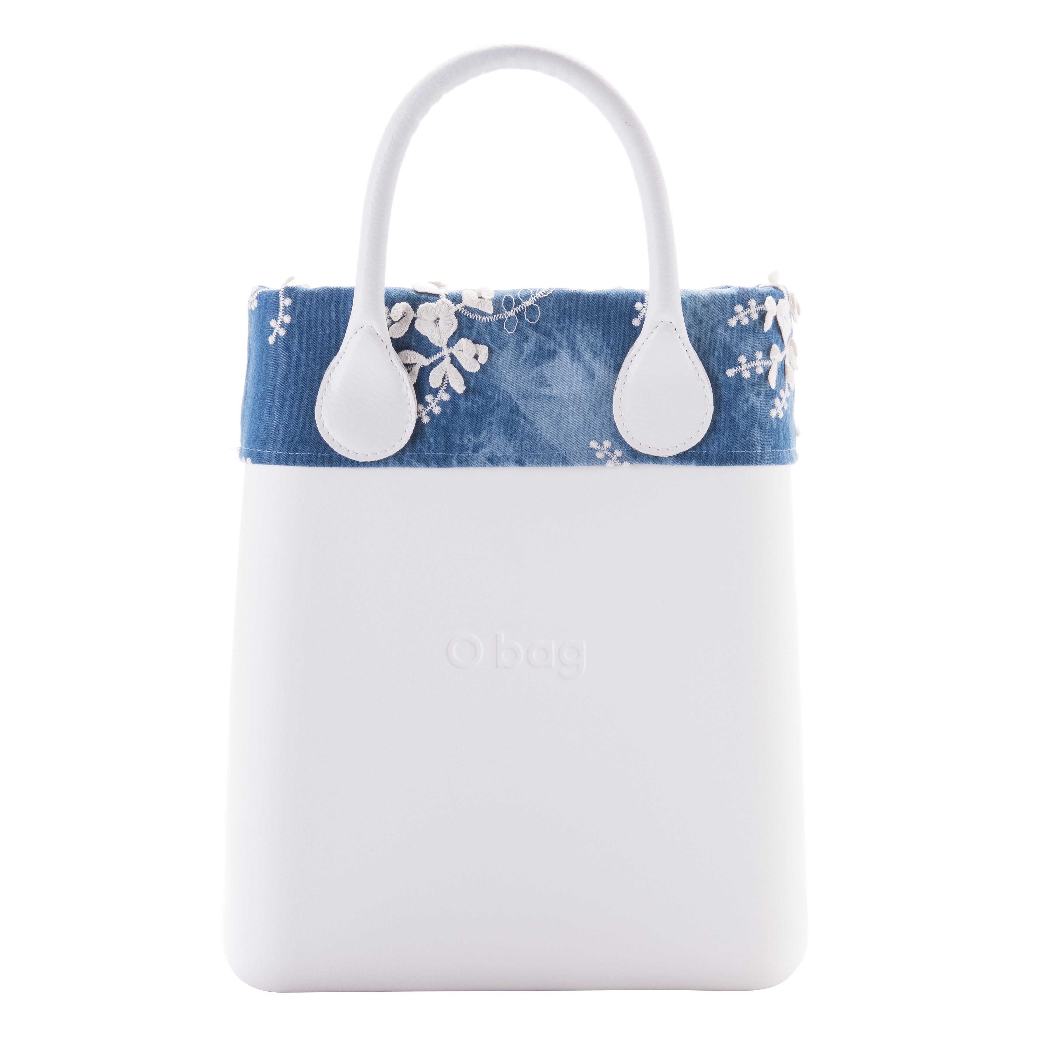 O bag chic Denim ricamato čelenka Denim