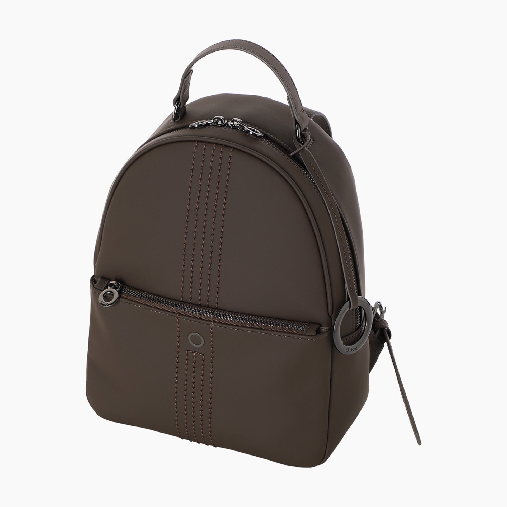 Zaino O bag Thuile Tessuto Gommato Cioccolato