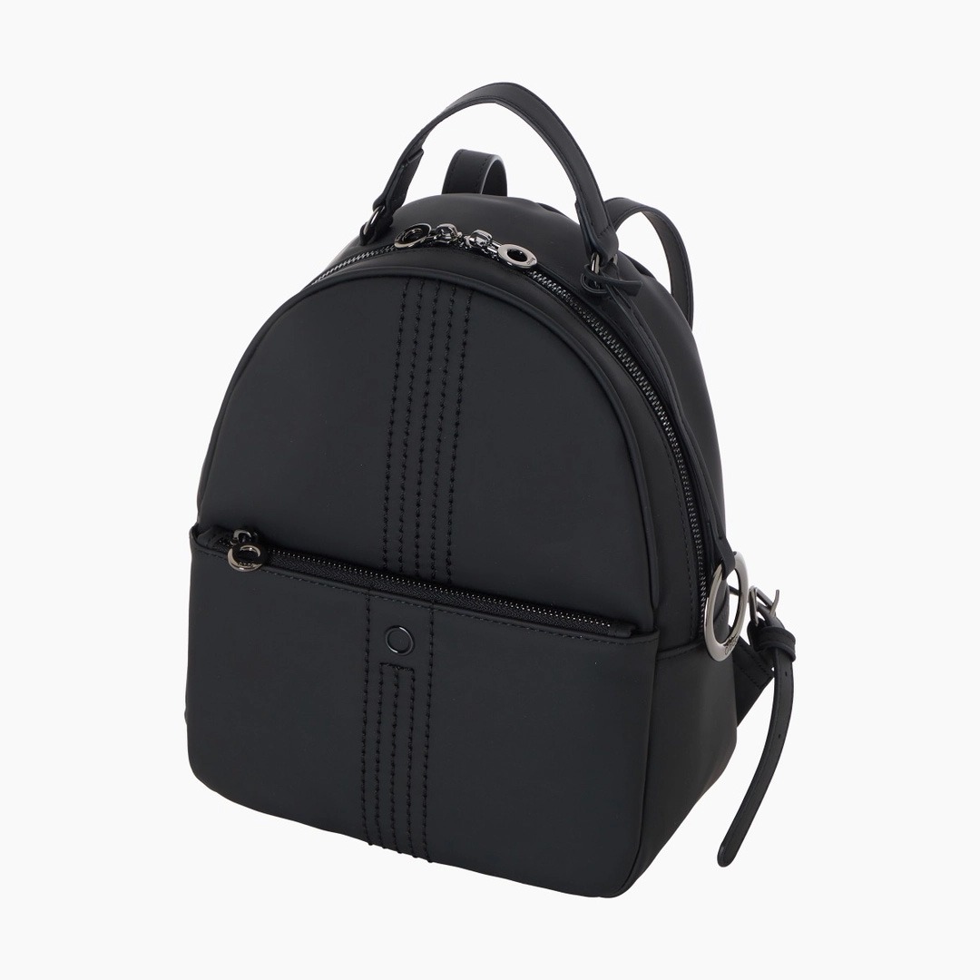 Zaino O bag Thuile Tessuto Gommato Nero