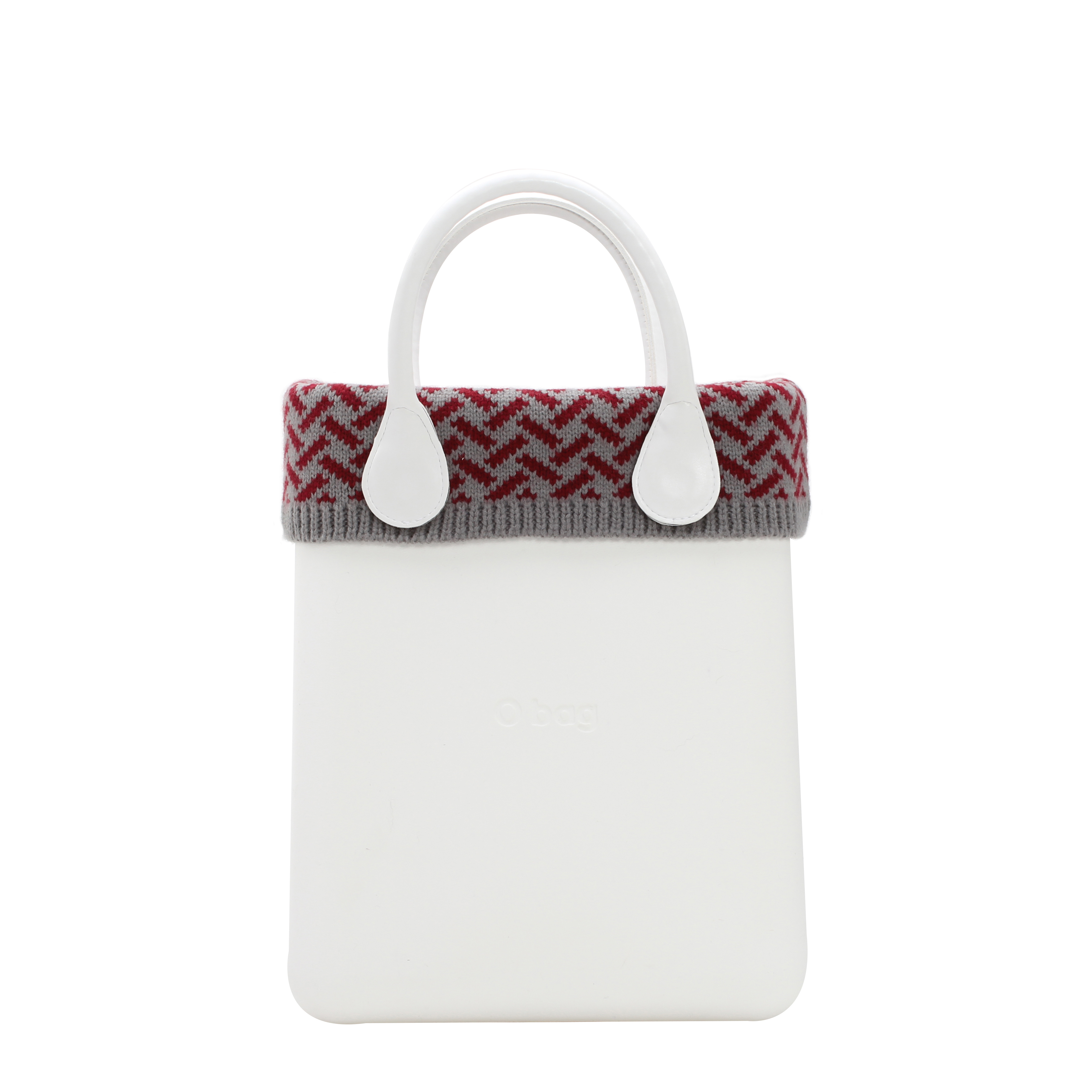 Čelenka O bag chic Jaquard Bordeaux grigio
