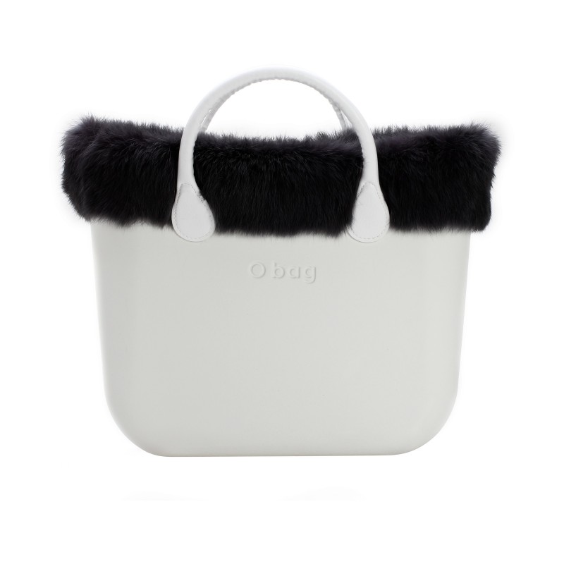 O bag mini Lapin rex Nero čelenka