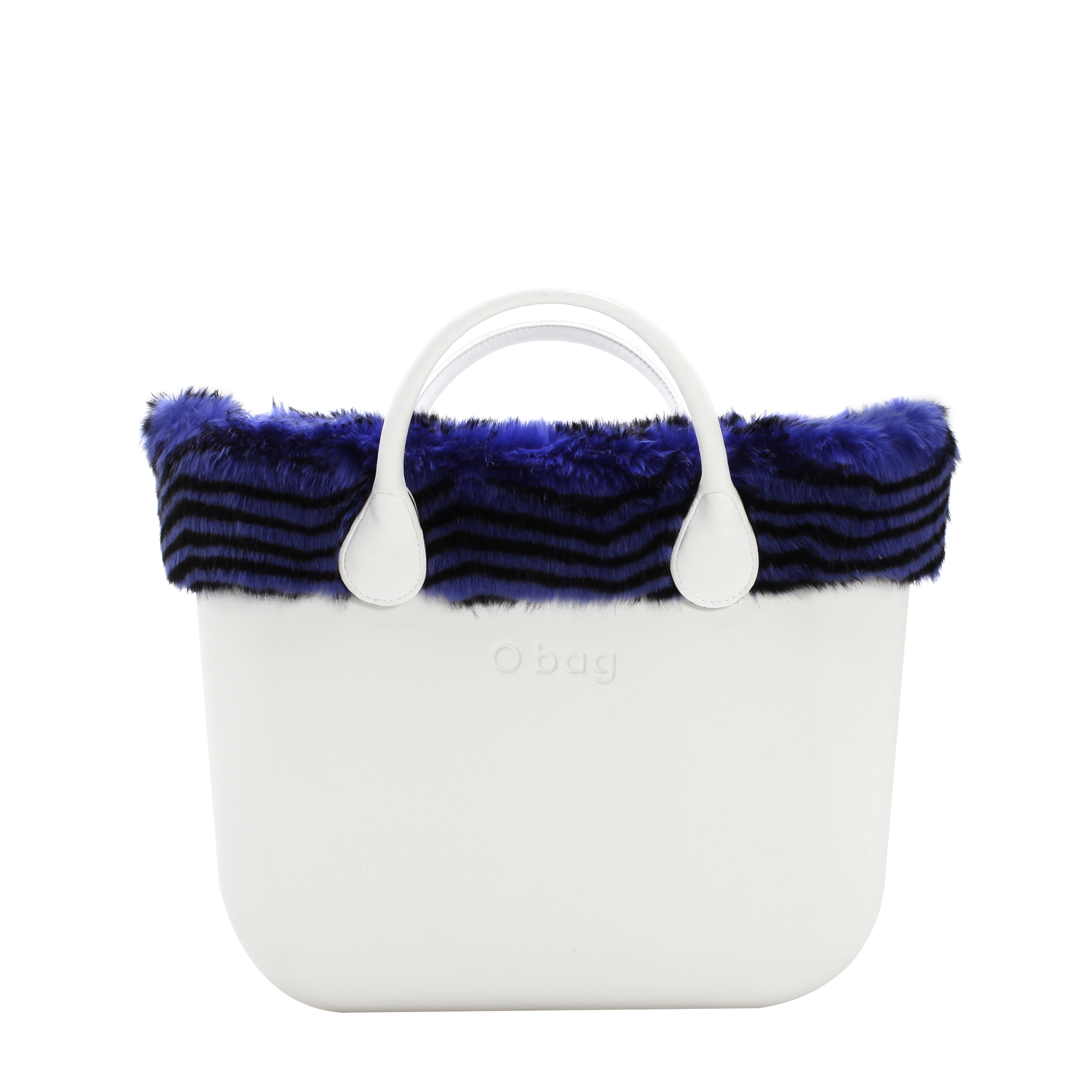 O bag standard band Lapin spigato Blu iris nero
