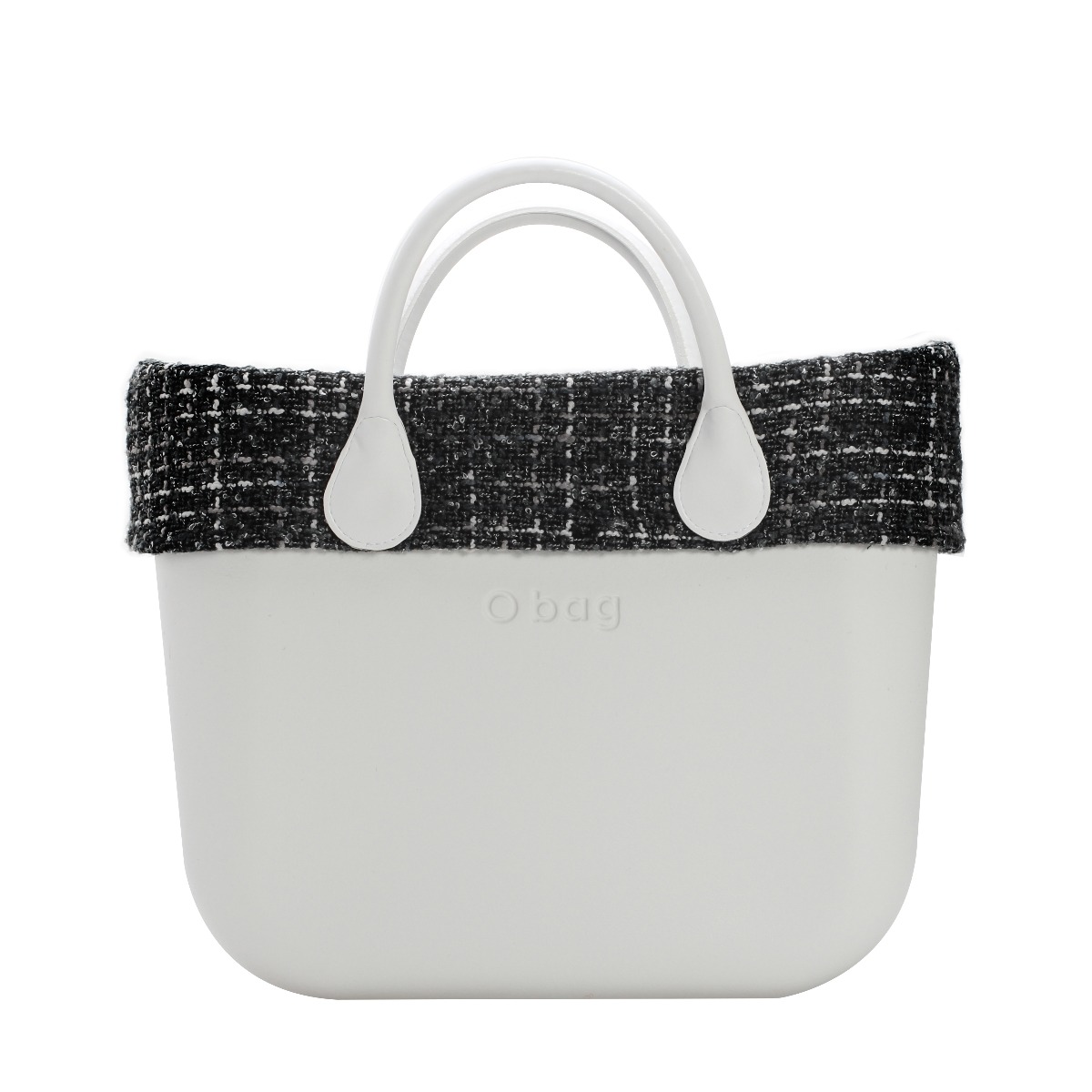 O bag standard Tweed Nero