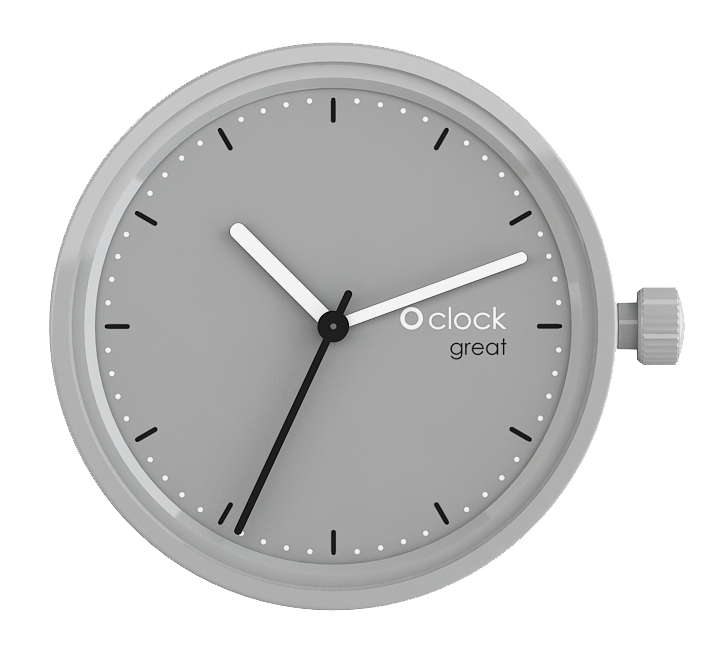 Hodinový mechanismus O clock great Grigio