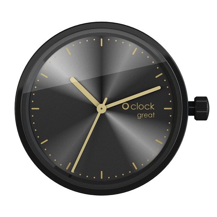 Mechanismus hodinek O clock great Soleil Black gold