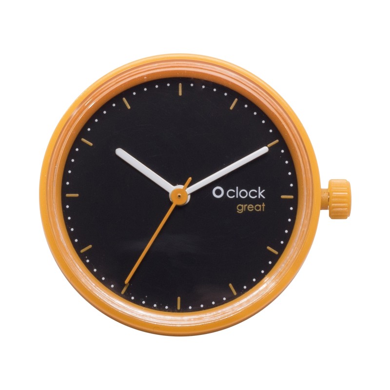 Hodinkový mechanismus O clock great Seconds Arancione