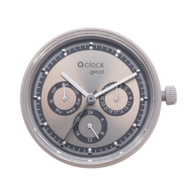 Hodinkový strojek O clock great Racing Grigio chiaro