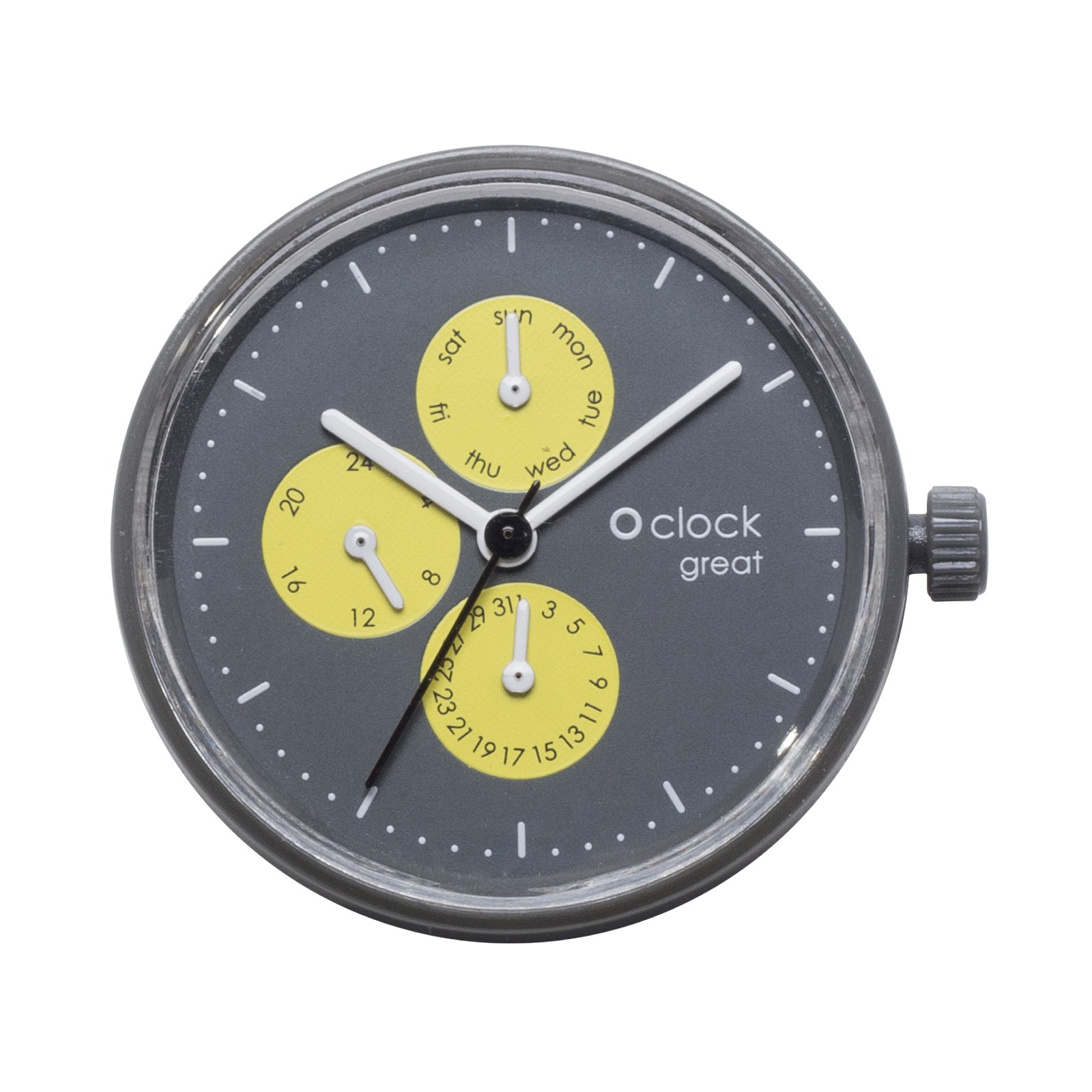 Hodinkový mechanismus O clock great Date generico Fluo Lime
