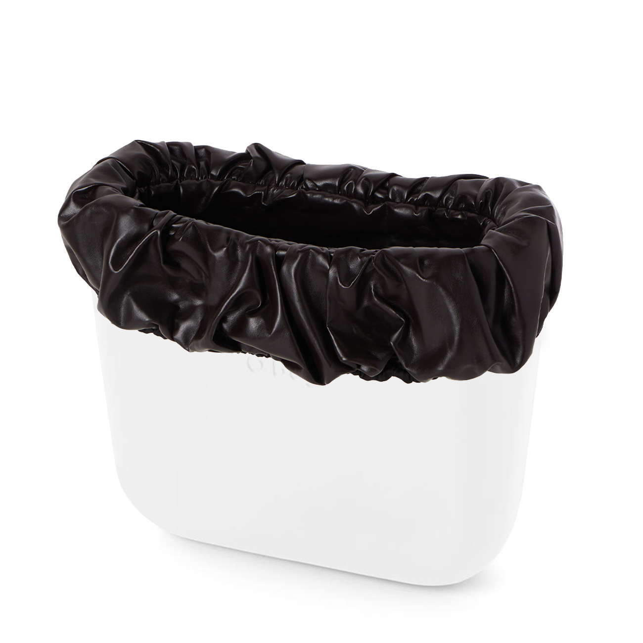 O bag mini Rouche nappa band Tmavě hnědá