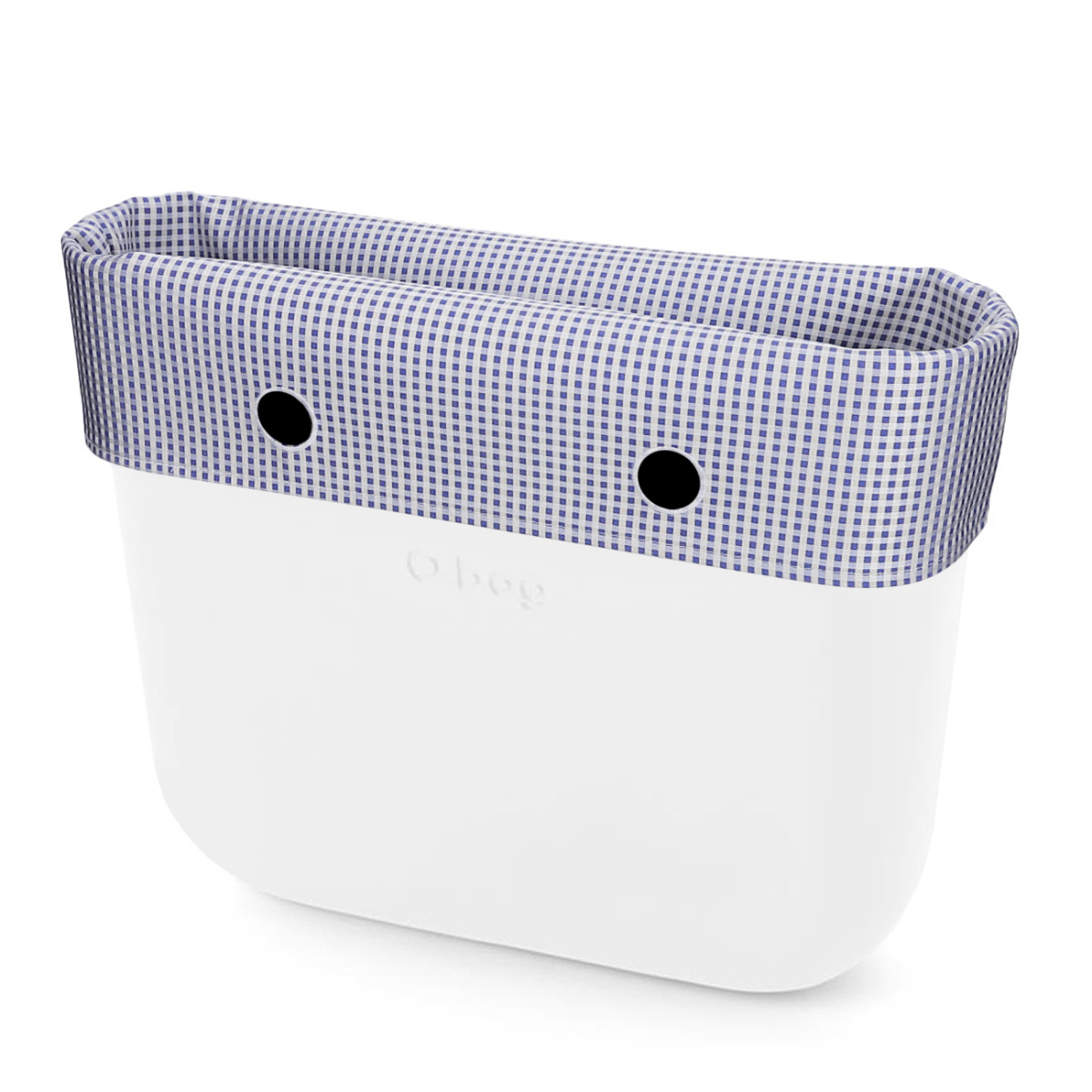 O bag standard Micro check Bluette