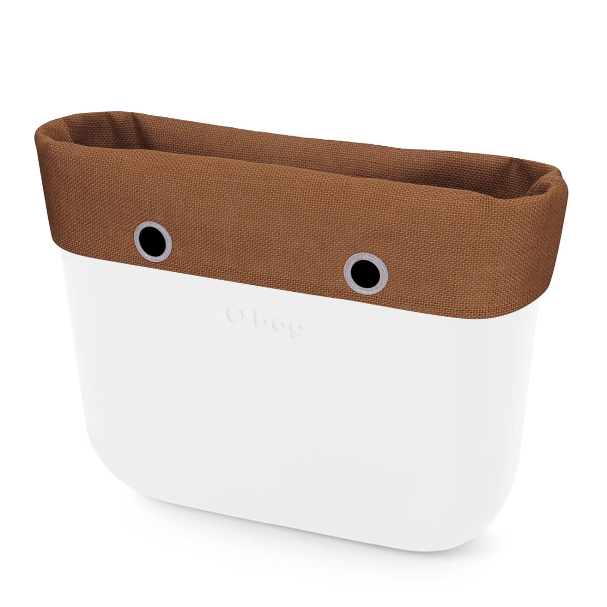 O bag standard Tessuto juta band Ocra