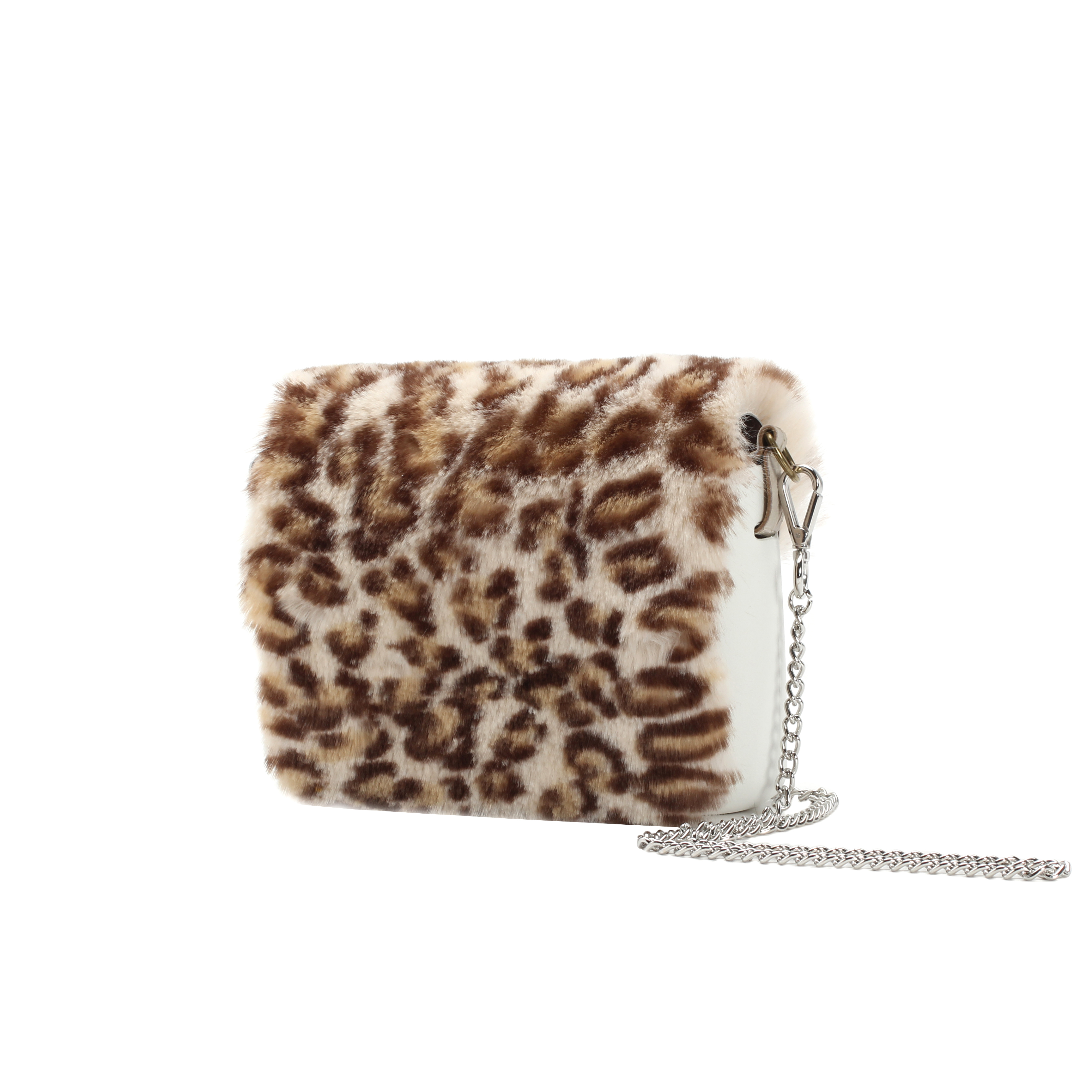 O bag pocket Lapin stampa animalier Beige