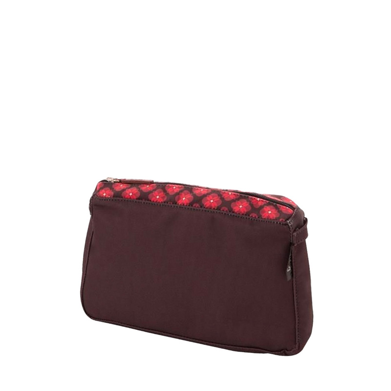 O bag glam Retro geometric flowers organizér Bordeaux nero