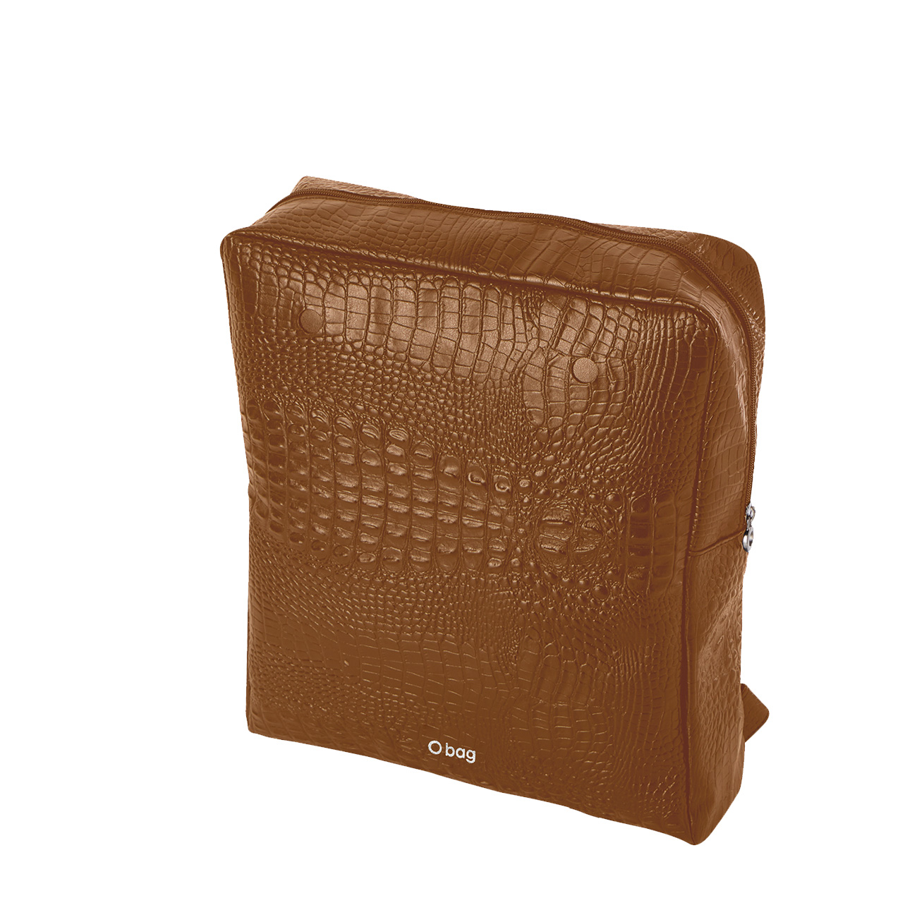 O bag square Coconut print Organizér ze syntetických vláken Biscotto