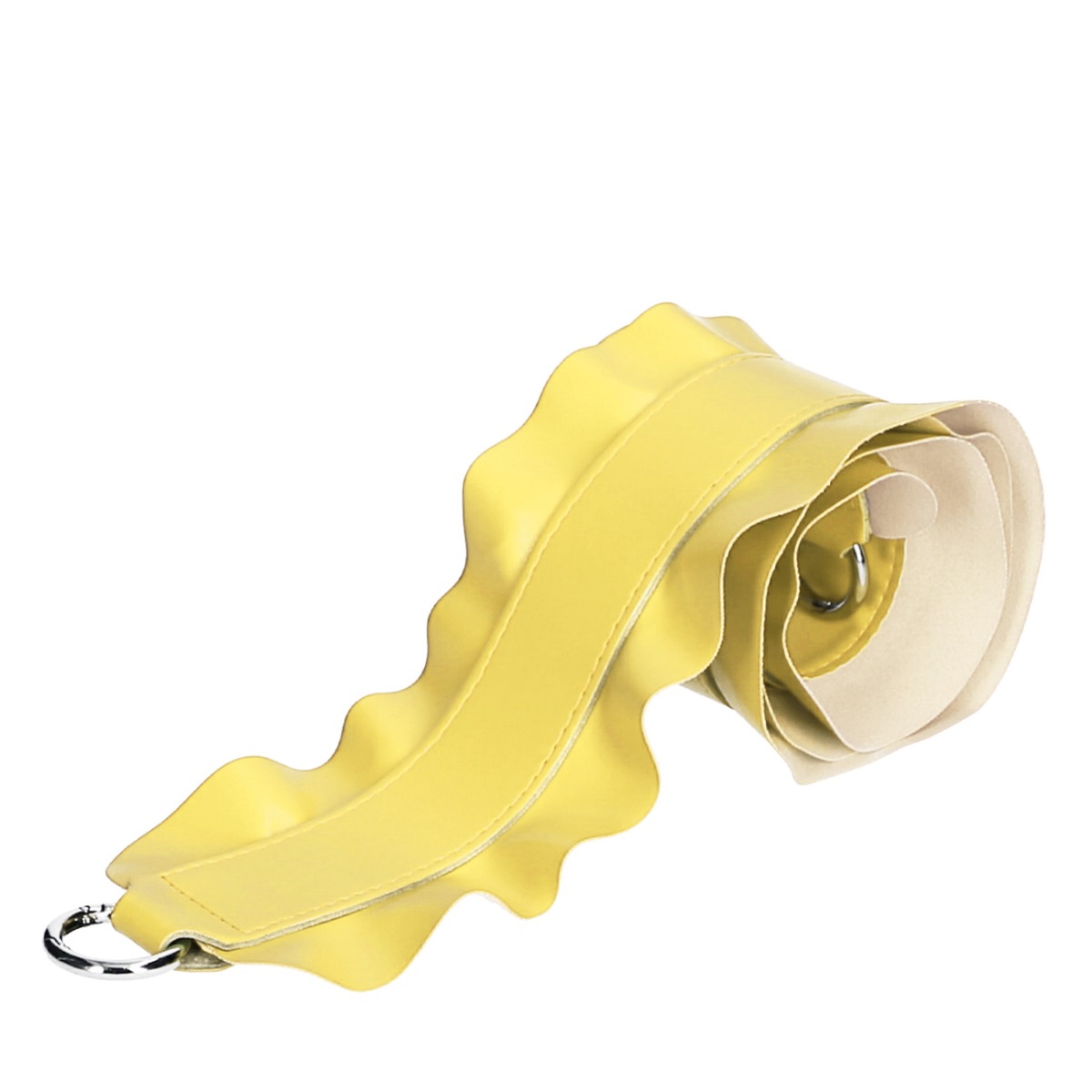 Popruh přes rameno Rouche 110 con moschettoni simil pelle nappa Celery green